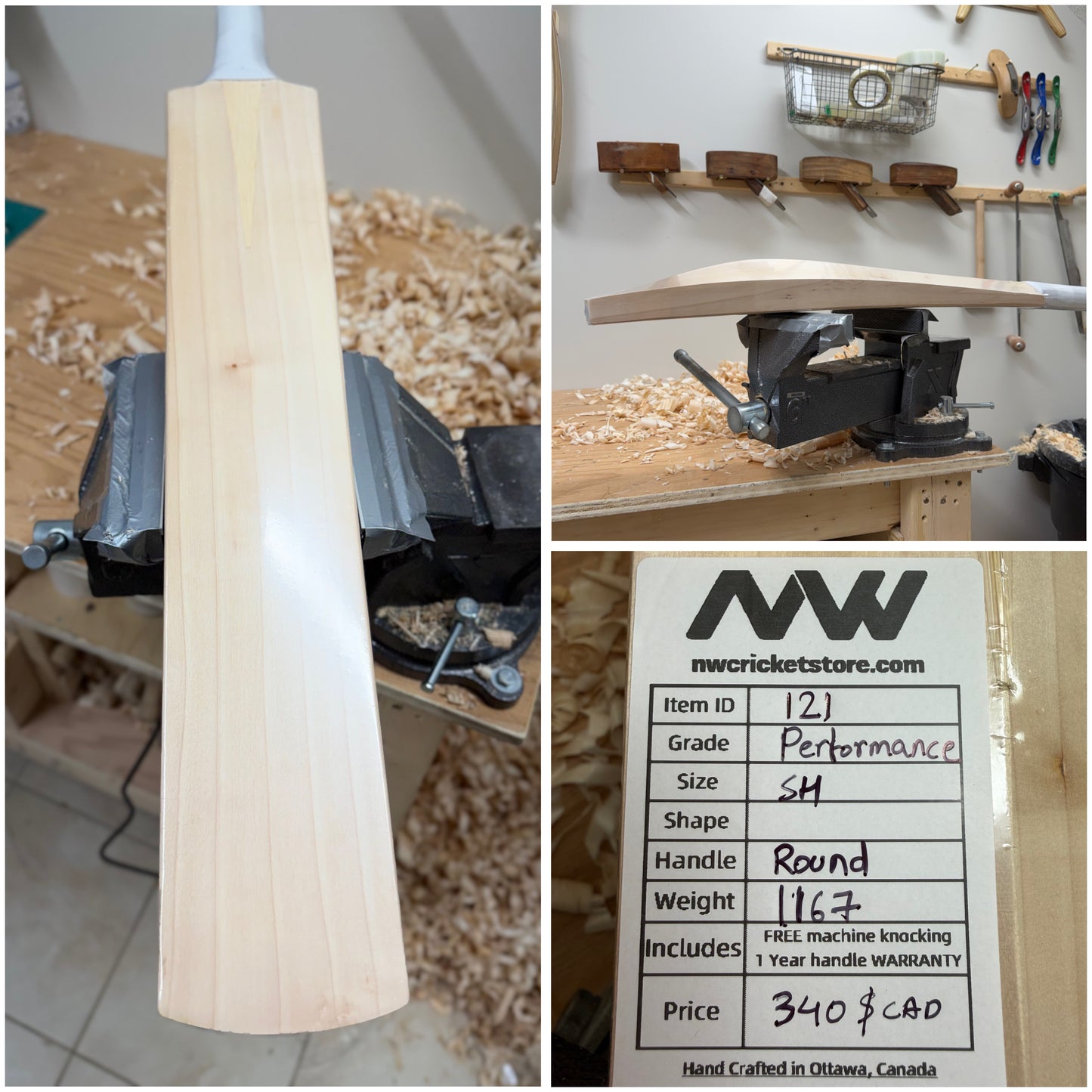 Performance Grade English Willow Cricket Bat - 121