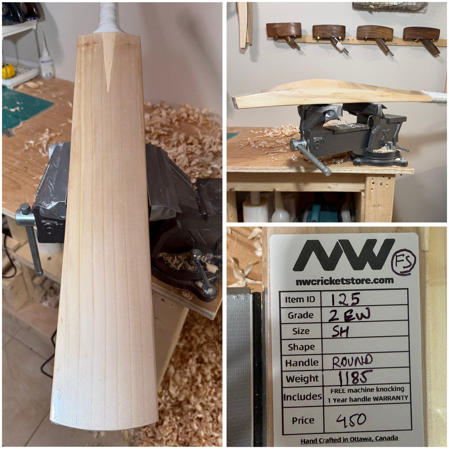 Grade 2 English Willow Cricket Bat - 125 [Clearance]