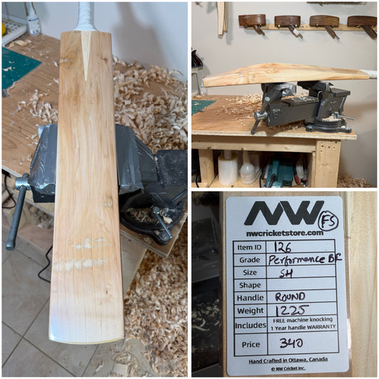 Performance Grade Butterfly English Willow Cricket Bat - 126 [Factory Seconds]