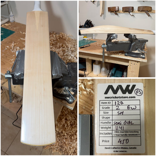 Grade 2 English Willow Cricket Bat - 127 [Factory Seconds]