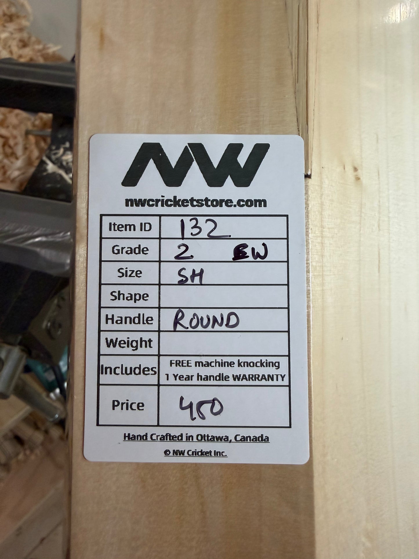 Grade 2 English Willow Cricket Bat - 133