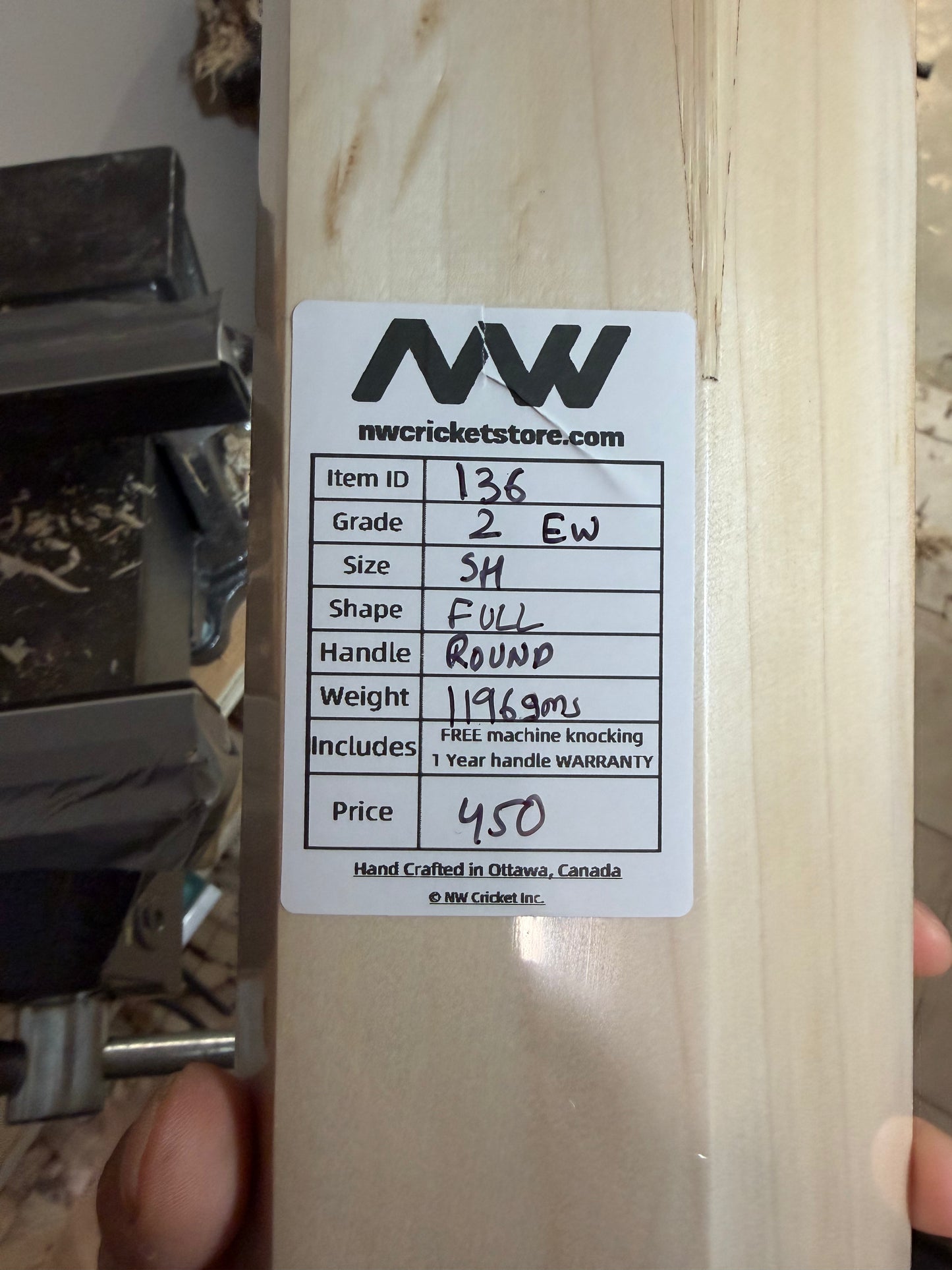 Grade 2 English Willow Cricket Bat - 136