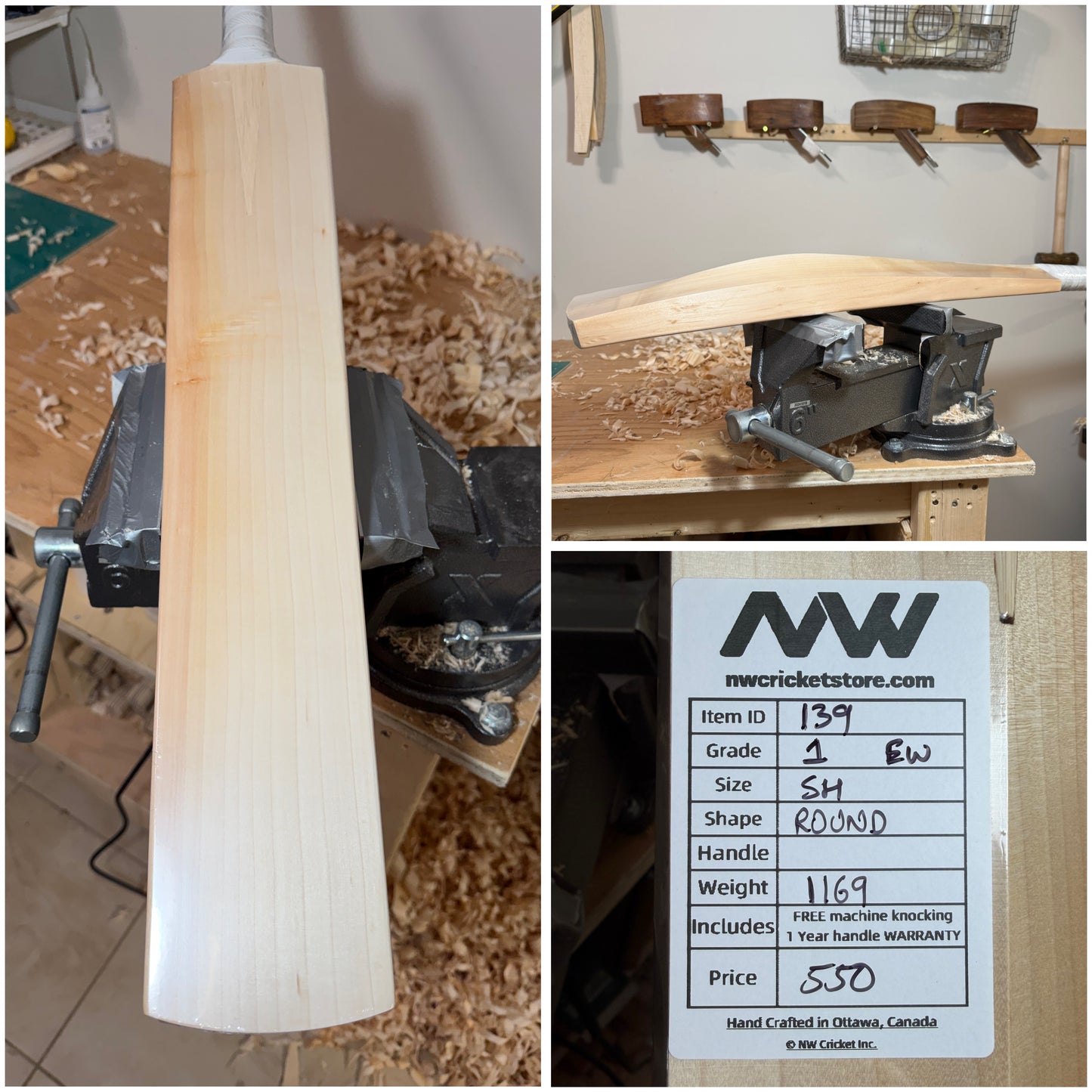 Grade 1 English Willow Cricket Bat - 139